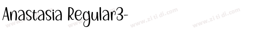 Anastasia Regular3字体转换